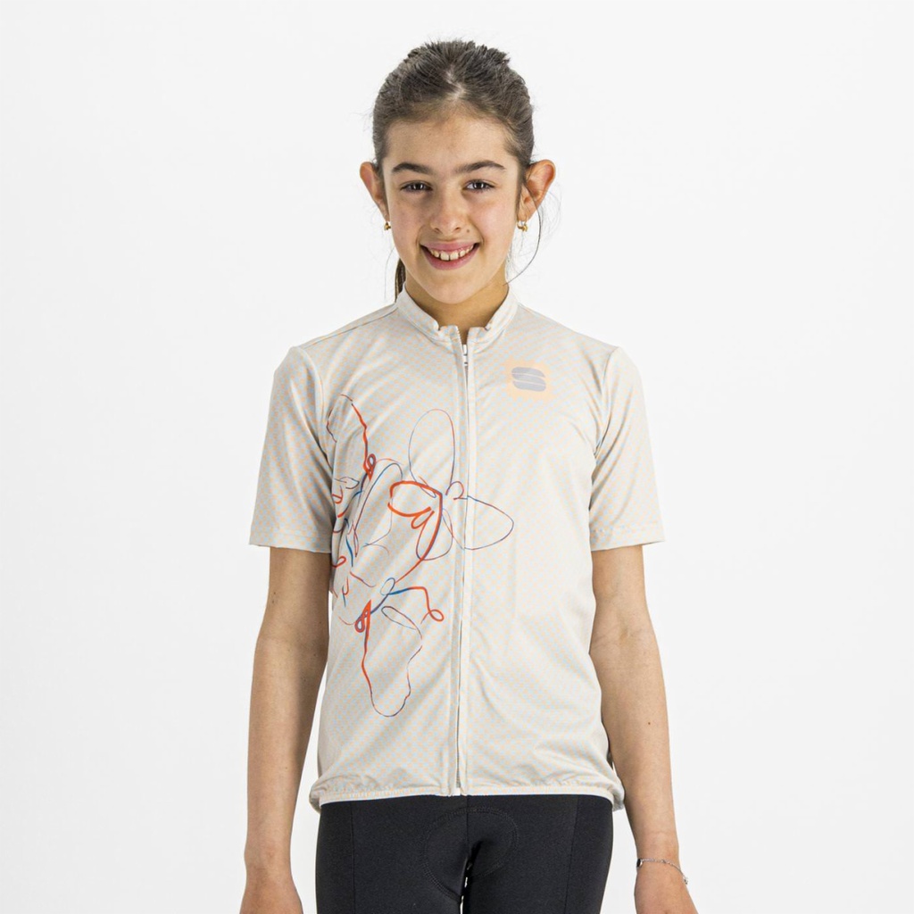 CHECKMATE GIRL JERSEY Peach Blue Sky 12Y