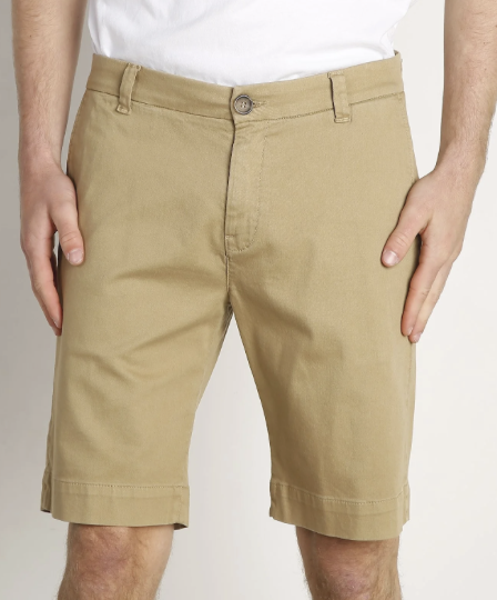 Classic Pleated Chino Shorts - 000103 - BEIGE - 28