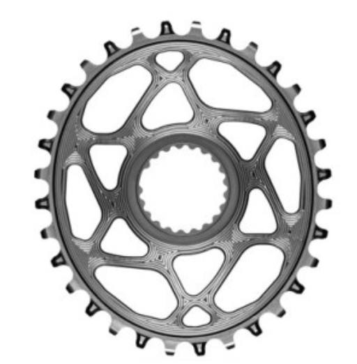Absolute Black - OVAL  XTR M9100 Direct Mount chainring N/W.        BLACK - 34T