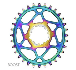 [SROVBST/36RB] Absolute Black - Oval Boost Direct Mount 36 Rainbow Sram