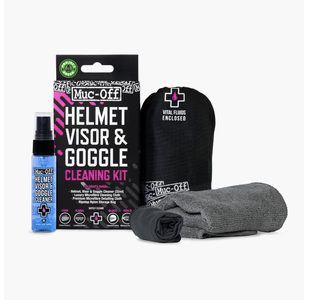 [499990] Muc-Off Set Nettoyage Casque, Spray Visière.